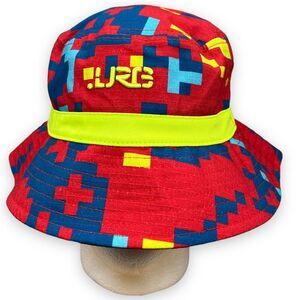 LRG RED Camo GLITCH WORLD BUCKET HAT OSFM BRAND‎ NEW WITH TAGS